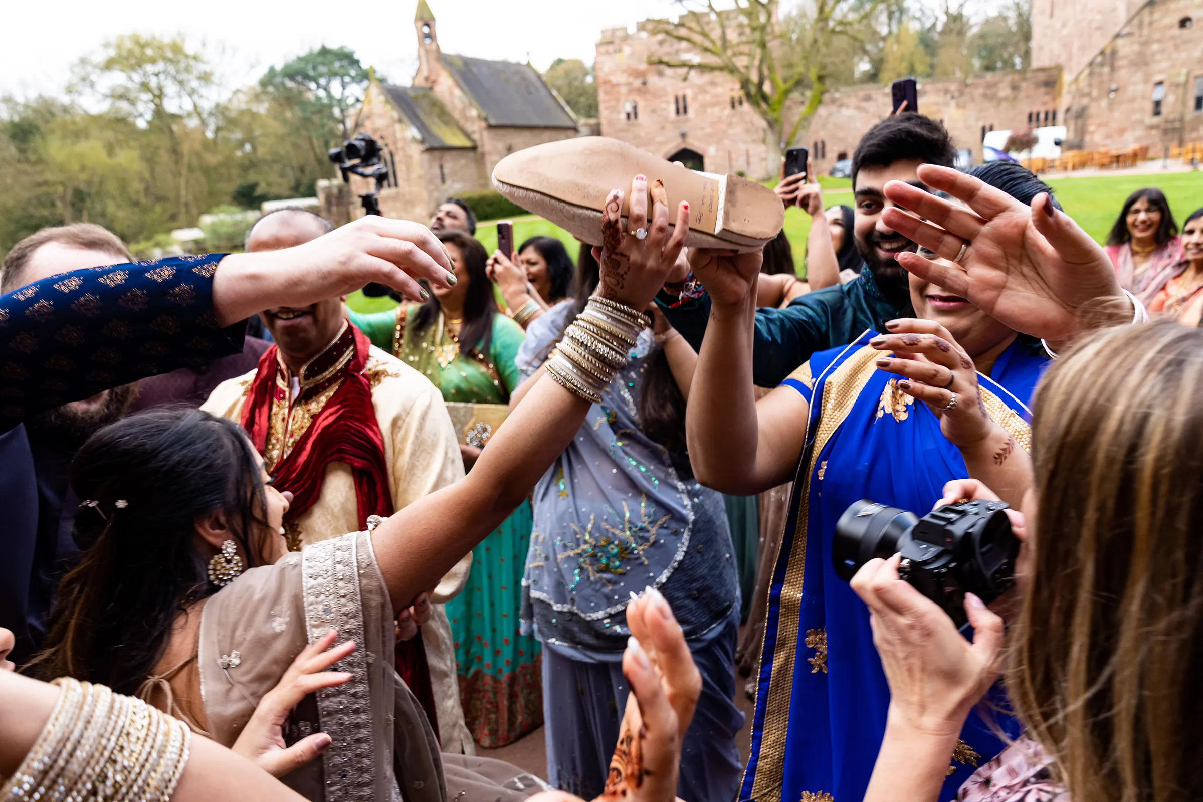 Hindu wedding photographer sheffield Joota Chupai