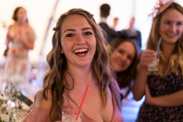 smiling bridesmaid